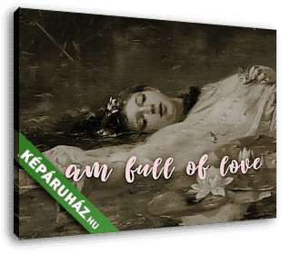 I am full of love (Barokk & Graffiti) - vászonkép 3D látványterv