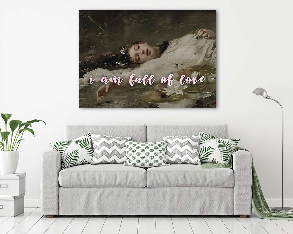 I am full of love (Barokk & Graffiti) - vászonkép, falikép vásárlás I am full of love (Barokk & Graffiti) (fotótapéta) - vászonkép, falikép otthonra és irodába