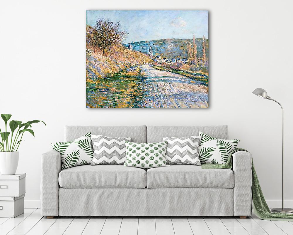 Út Vétheuil-ba (1879) (bögre) - vászonkép, falikép otthonra és irodába