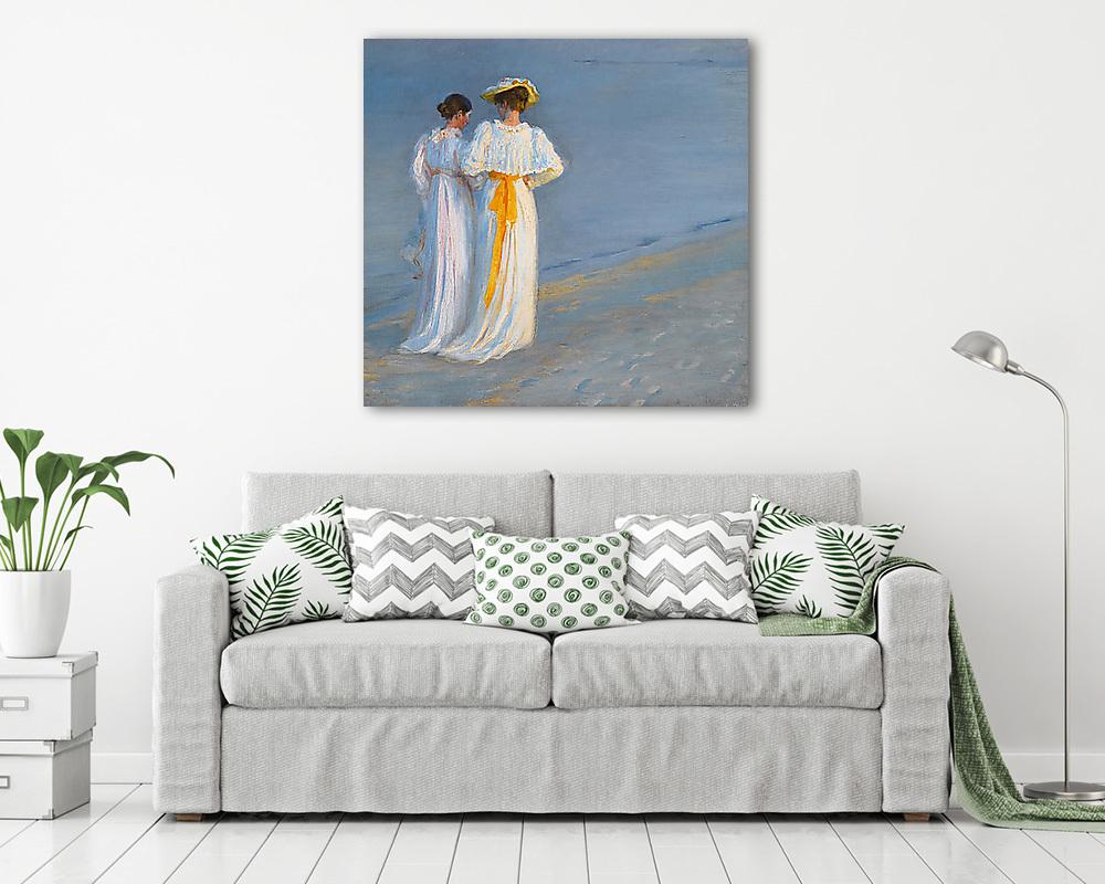 Skagen-i tengerparton (részlet) (többrészes kép) - vászonkép, falikép otthonra és irodába