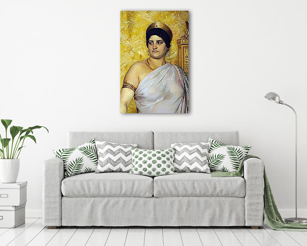 Valeria Messalina (részlet) - színverzió 2. (keretezett kép) - vászonkép, falikép otthonra és irodába