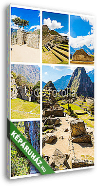 Rejtélyes város - Machu Picchu, Peru, Dél-Amerika - vászonkép 3D látványterv