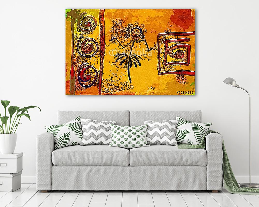 Afrika retro vintage stílusban - vászonkép, falikép vásárlás Afrika retro vintage stílusban (vászonkép) - vászonkép, falikép otthonra és irodába