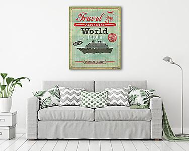 Világ utazás  (vászonkép) - vászonkép, falikép otthonra és irodába