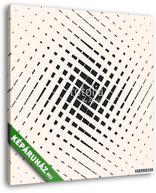 Halftone geometric pattern with crossing lines, squares, grid, m - vászonkép 3D látványterv