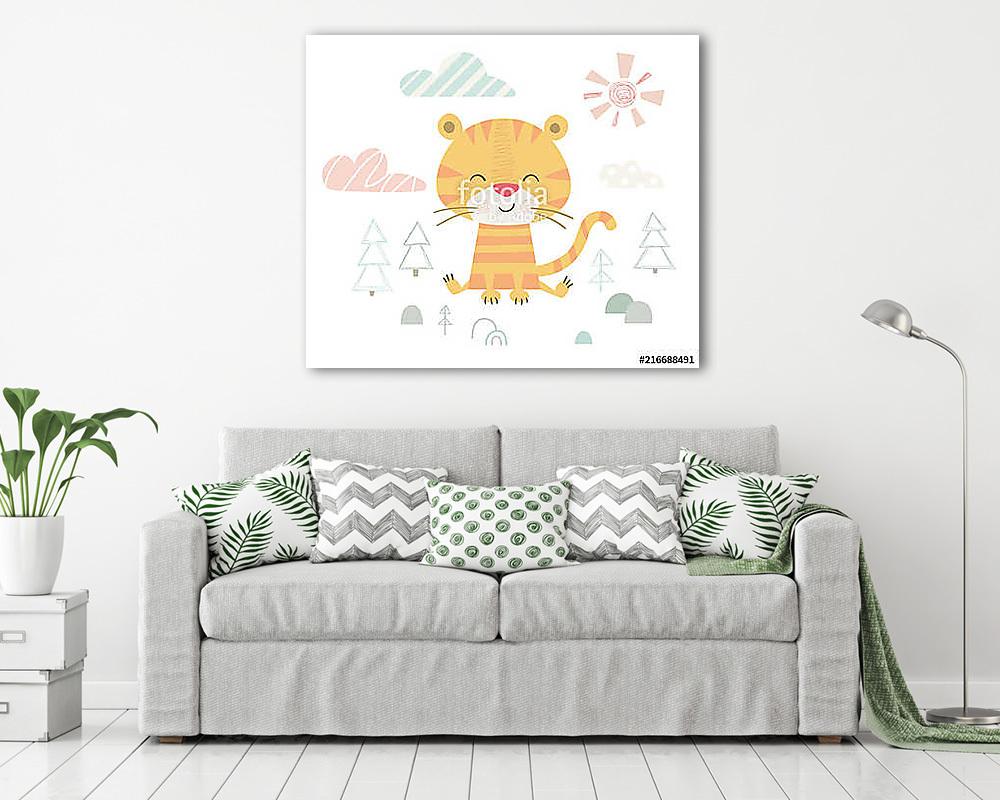 Tigris-baba - vászonkép, falikép vásárlás Tigris-baba (vászonkép) - vászonkép, falikép otthonra és irodába
