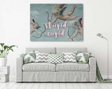 Stupid cupid 2. (Barokk & Graffiti) (vászonkép) - vászonkép, falikép otthonra és irodába
