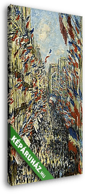 A Rue Montorgueil Párizsban az 1878. június 30-i ünnepségen - vászonkép 3D látványterv
