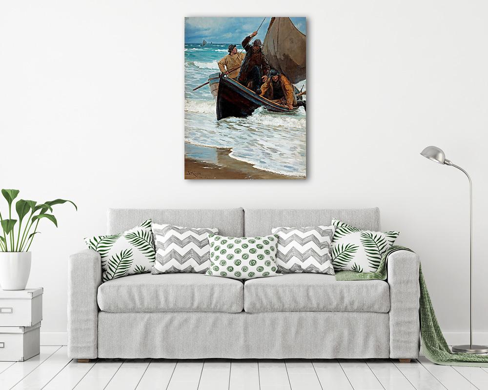 Halászok hazatérése (többrészes kép) - vászonkép, falikép otthonra és irodába