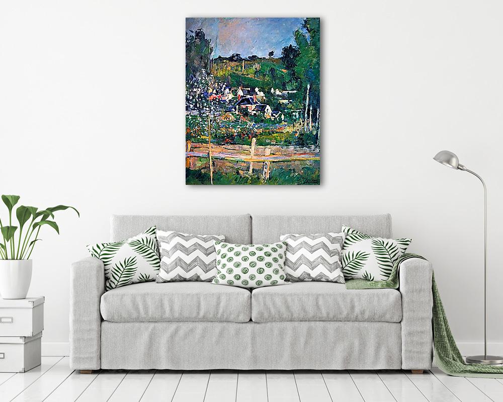 Kilátás Auvers-sur-Oise falucskára (többrészes kép) - vászonkép, falikép otthonra és irodába