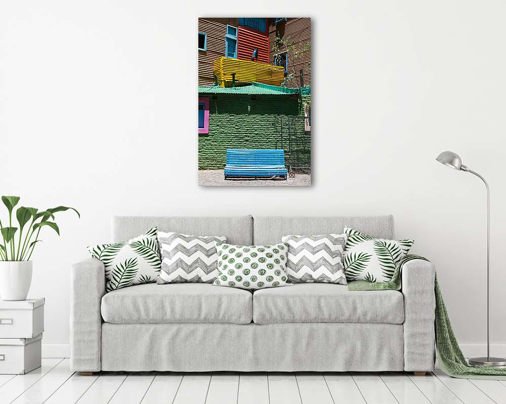 A La Boca kerületi körzet Buenos Airesben, Argentínában - vászonkép, falikép vásárlás A La Boca kerületi körzet Buenos Airesben, Argentínában (vászonkép) - vászonkép, falikép otthonra és irodába