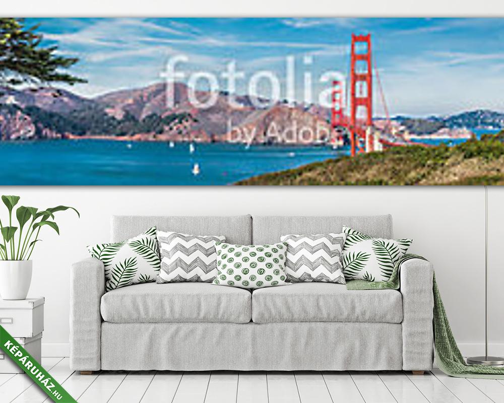 Panoráma a Golden Gate hídról - vászonkép, falikép vásárlás Panoráma a Golden Gate hídról (vászonkép) - vászonkép, falikép otthonra és irodába