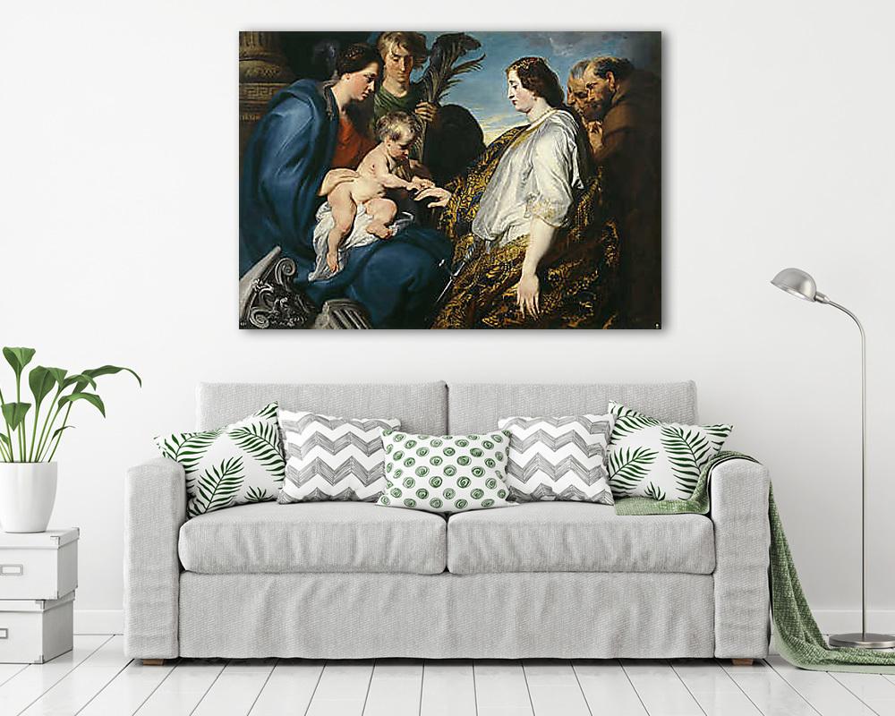 Szent Katalin misztikus eljegyzése  (fotótapéta) - vászonkép, falikép otthonra és irodába