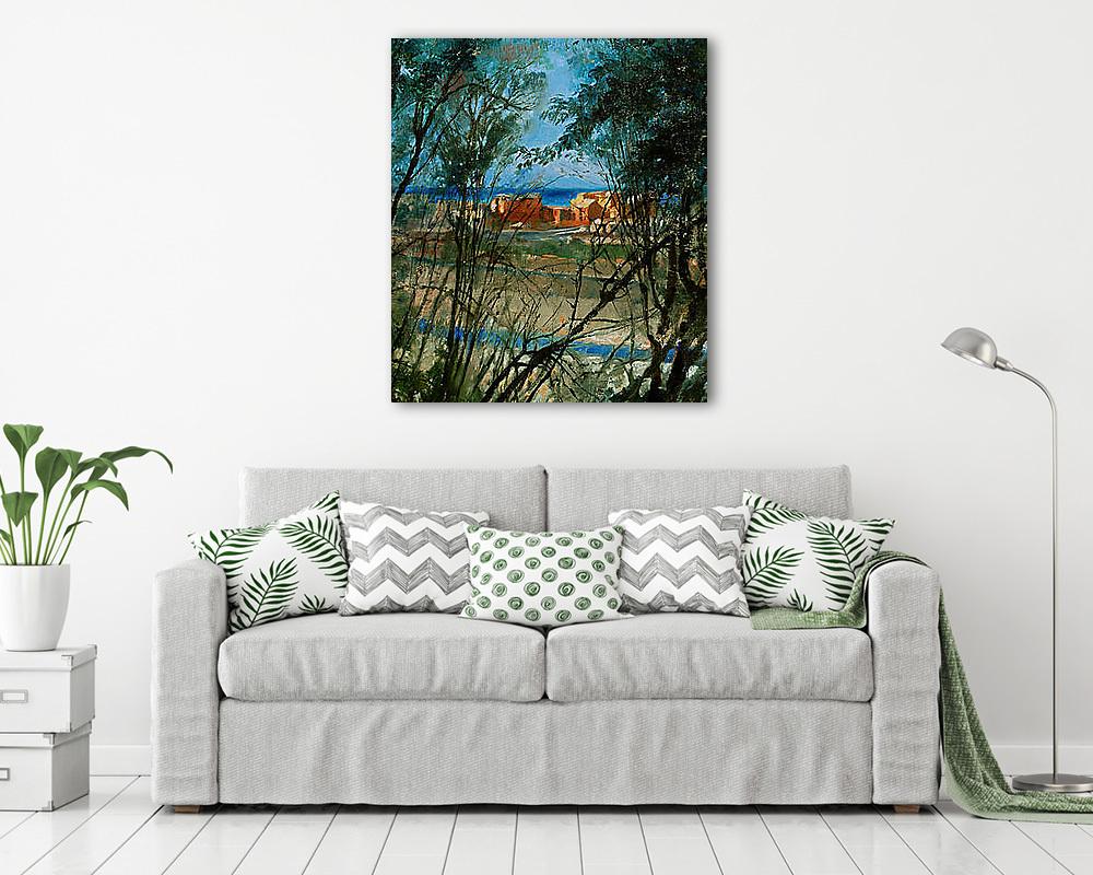 Kék tájkép (részlet) (poszter) - vászonkép, falikép otthonra és irodába