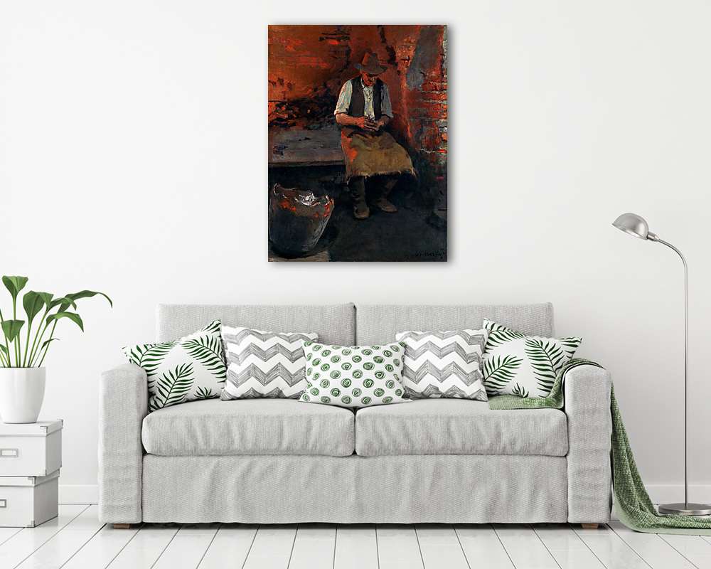 Egy kis pihenő munka közben - vászonkép, falikép vásárlás Egy kis pihenő munka közben (vászonkép) - vászonkép, falikép otthonra és irodába