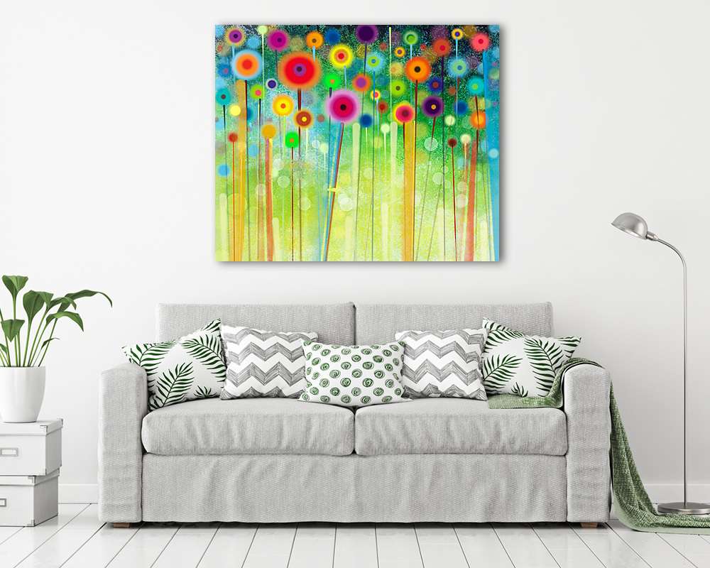 Absztrakt virág szálak - vászonkép, falikép vásárlás Absztrakt virág szálak (többrészes kép) - vászonkép, falikép otthonra és irodába