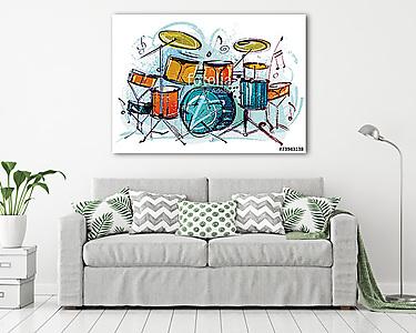 Drum Set (vászonkép) - vászonkép, falikép otthonra és irodába