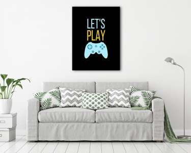 Let's play (vászonkép) - vászonkép, falikép otthonra és irodába