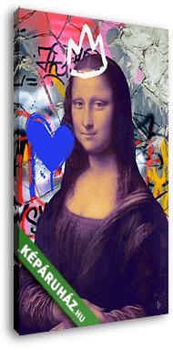 Mona lisa graffiti 1. (Barokk & Graffiti) - vászonkép 3D látványterv