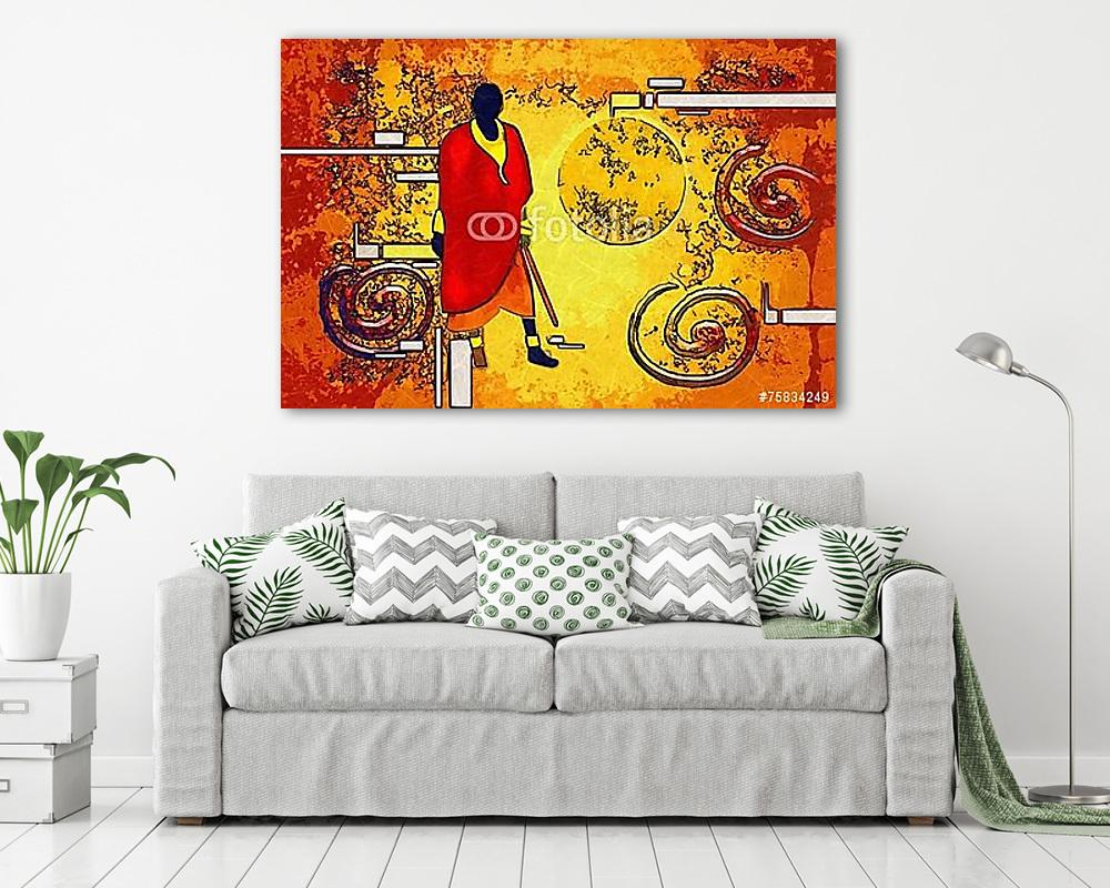 Afrika retro vintage stílusban - vászonkép, falikép vásárlás Afrika retro vintage stílusban (vászonkép) - vászonkép, falikép otthonra és irodába