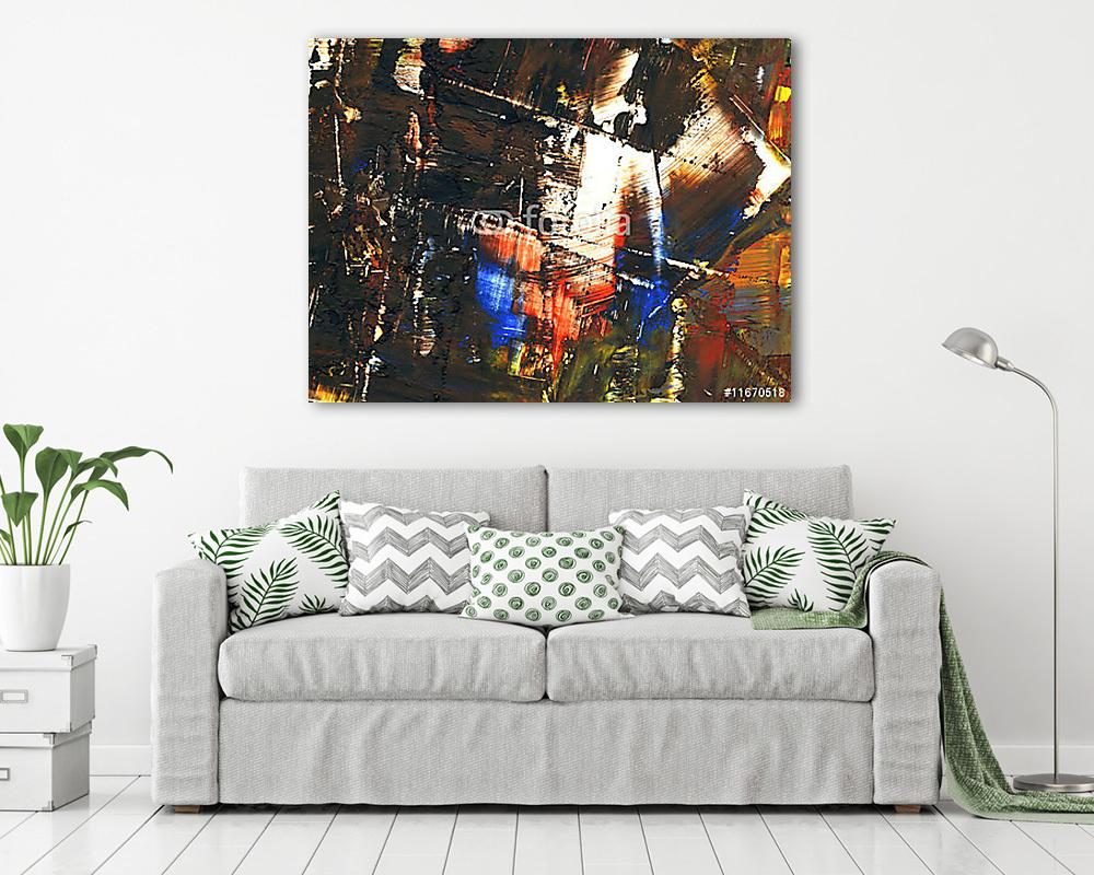 Kézzel festett háttér. SAJÁT KÉSZÍTÉSŰ. (keretezett kép) - vászonkép, falikép otthonra és irodába