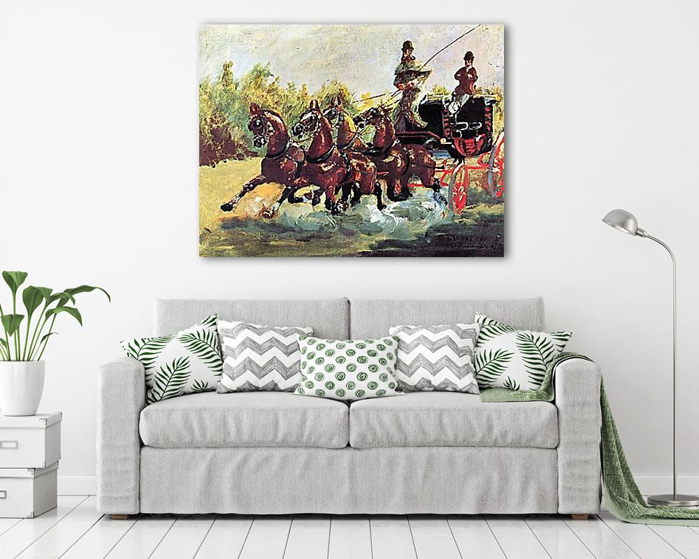 Négylovas hintó (bögre) - vászonkép, falikép otthonra és irodába