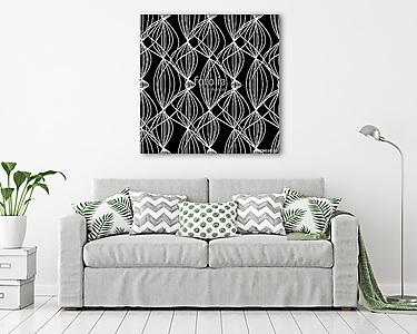 vector background seamless abstract pattern lines (vászonkép) - vászonkép, falikép otthonra és irodába