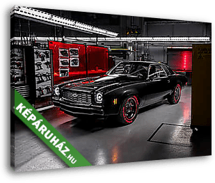Chevrolet Chevelle Laguna Black - vászonkép 3D látványterv