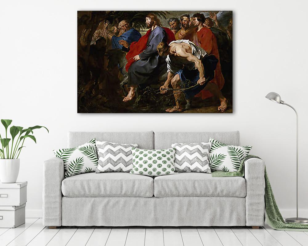 Krisztus bevonulása Jeruzsálembe - vászonkép, falikép vásárlás Krisztus bevonulása Jeruzsálembe (vászonkép) - vászonkép, falikép otthonra és irodába