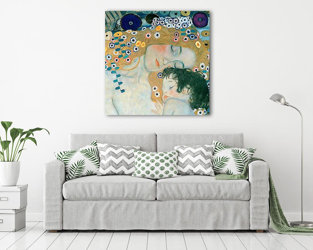 Anya és gyermeke - vászonkép, falikép vásárlás Anya és gyermeke (fotótapéta) - vászonkép, falikép otthonra és irodába