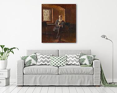 Mednyánszky Ede portréja (vászonkép) - vászonkép, falikép otthonra és irodába