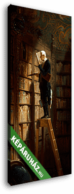 A könyvmoly - vászonkép 3D látványterv
