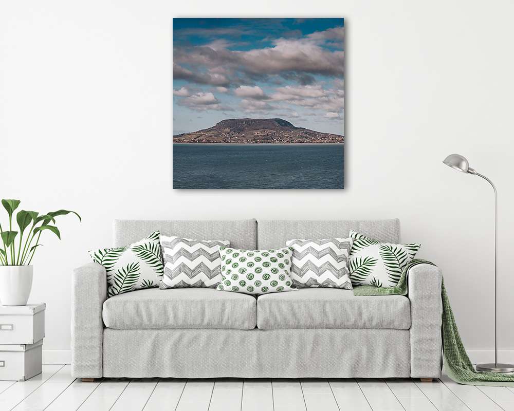 Badacsony látképe a Balatonnal (fotótapéta) - vászonkép, falikép otthonra és irodába