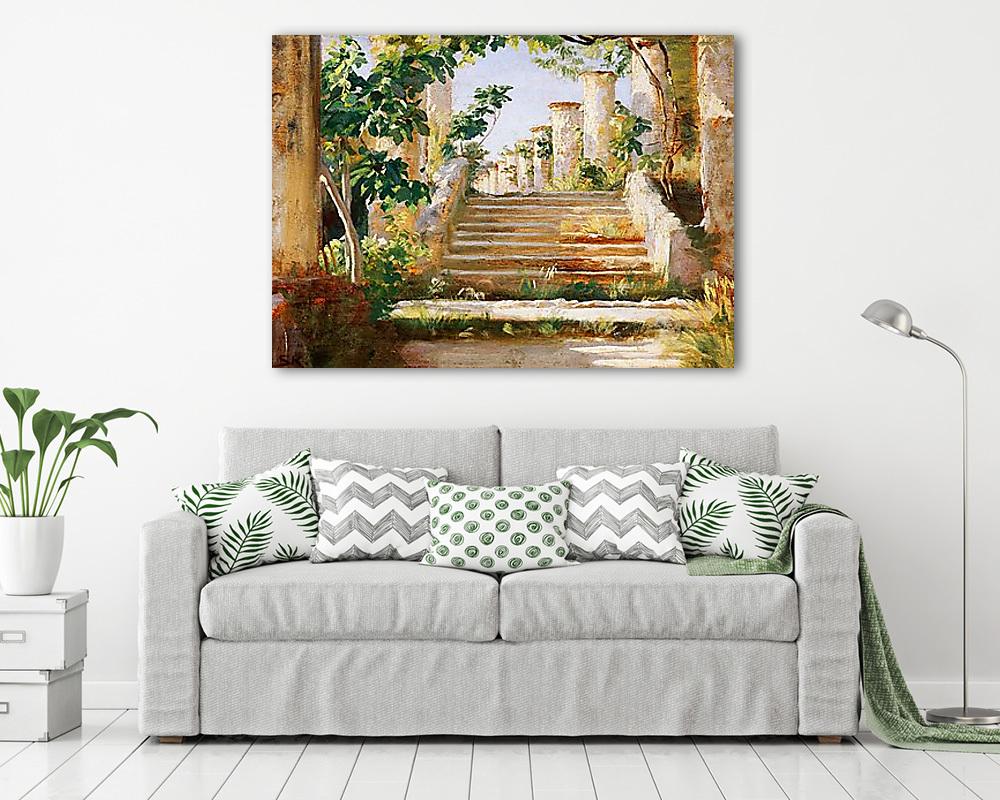 Loggia Ravelloban (színváltozat 1.) - vászonkép, falikép vásárlás Loggia Ravelloban (színváltozat 1.) (bögre) - vászonkép, falikép otthonra és irodába