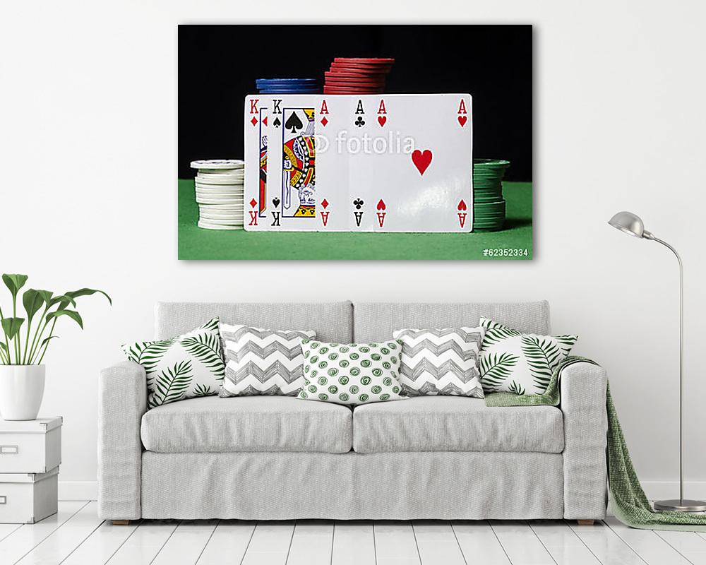 Teljes aces és király (vászonkép) - vászonkép, falikép otthonra és irodába