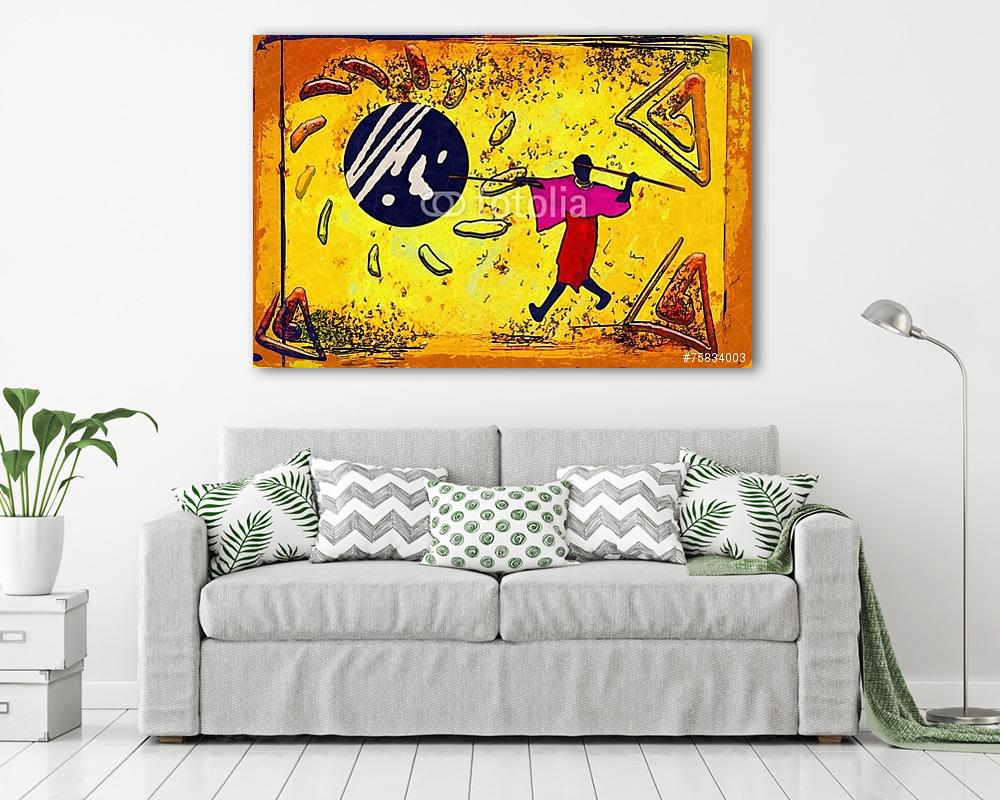 Afrika retro vintage stílusban (fotótapéta) - vászonkép, falikép otthonra és irodába