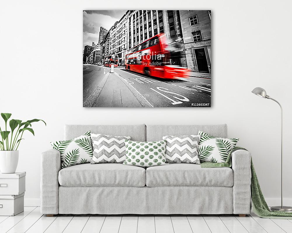 Elsuhanó Double Decker, London (vászonkép) - vászonkép, falikép otthonra és irodába