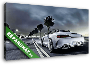 Mercedes AMG Gt Back Road - vászonkép 3D látványterv