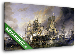 A trafalgari csata (színverzió 1.)  - vászonkép 3D látványterv