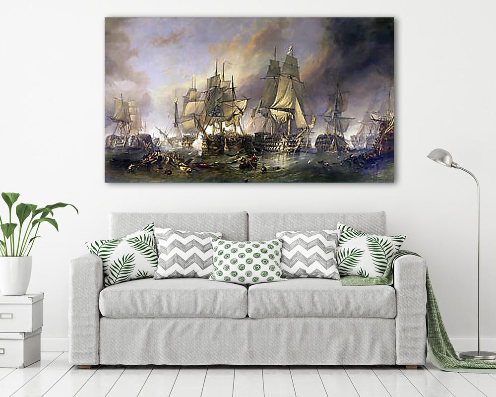 A trafalgari csata (színverzió 1.)  (fotótapéta) - vászonkép, falikép otthonra és irodába