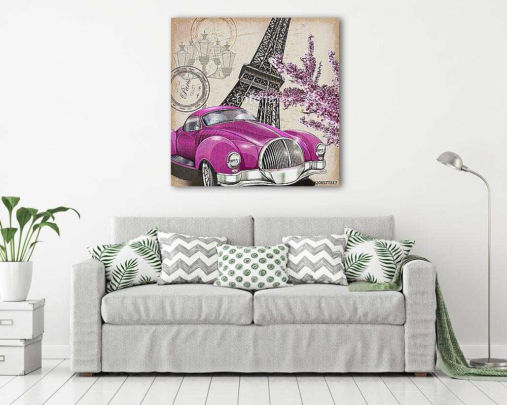 Paris vintage poster. - vászonkép, falikép vásárlás Paris vintage poster. (vászonkép) - vászonkép, falikép otthonra és irodába