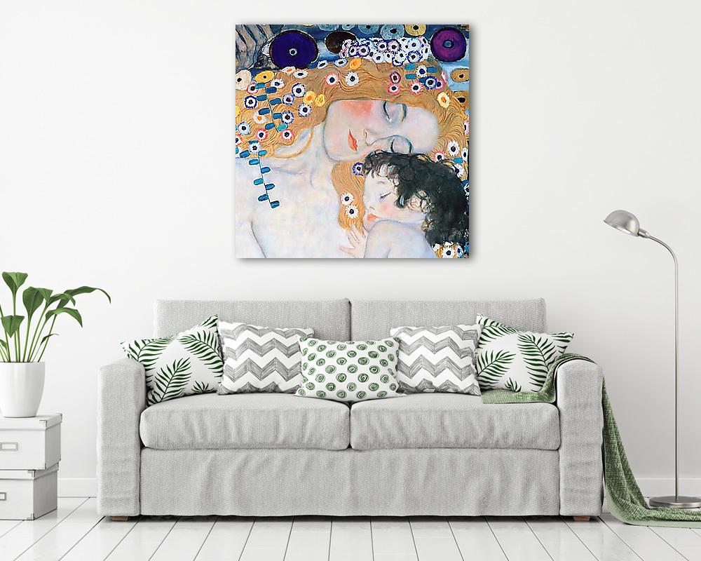 Anya és gyermek (színverzió 1.) (poszter) - vászonkép, falikép otthonra és irodába