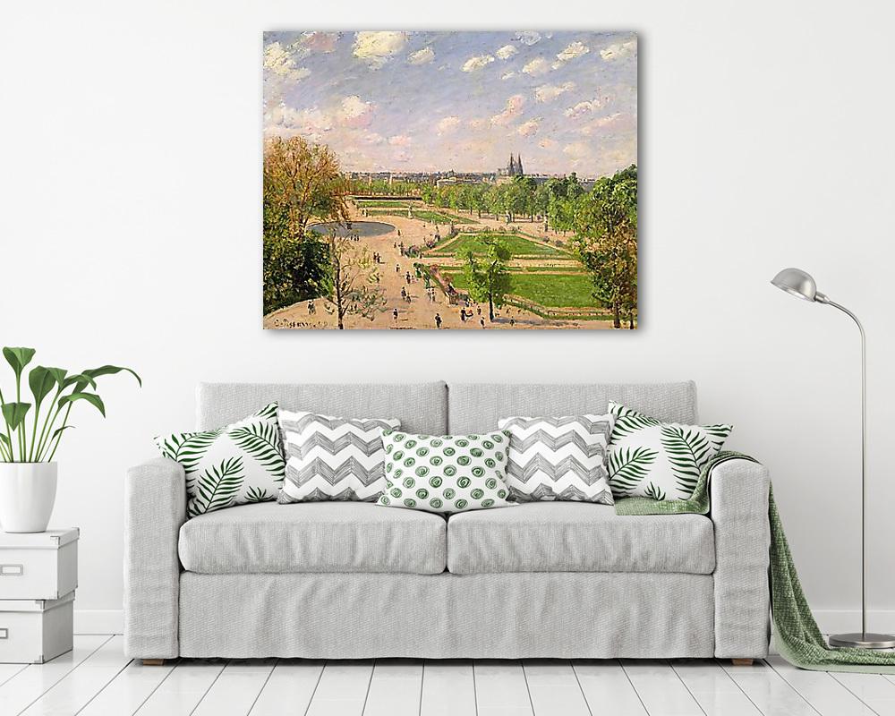 A Tuilériák kertje, tavaszi reggel (1899) (fotótapéta) - vászonkép, falikép otthonra és irodába
