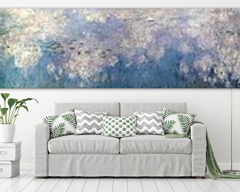 Tavirózsák, felhős napon (vászonkép) - vászonkép, falikép otthonra és irodába