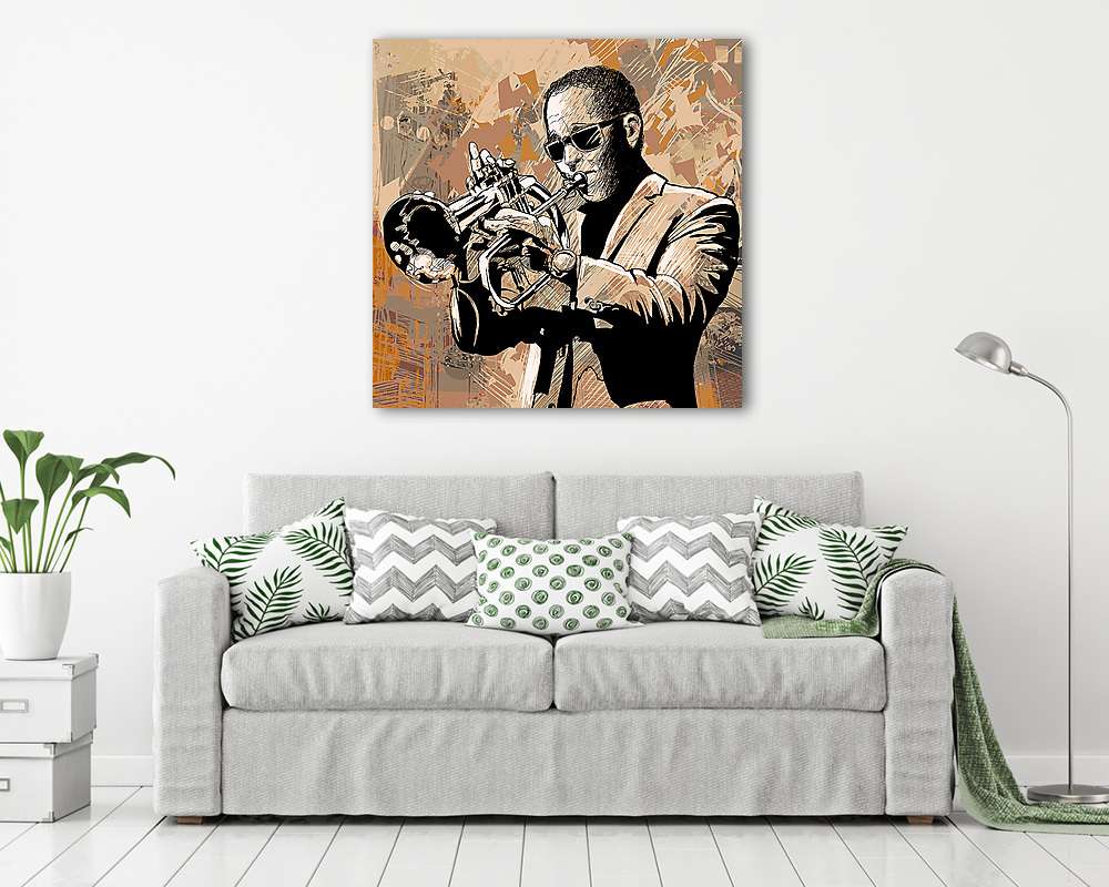 Trombitás (vászonkép) - vászonkép, falikép otthonra és irodába