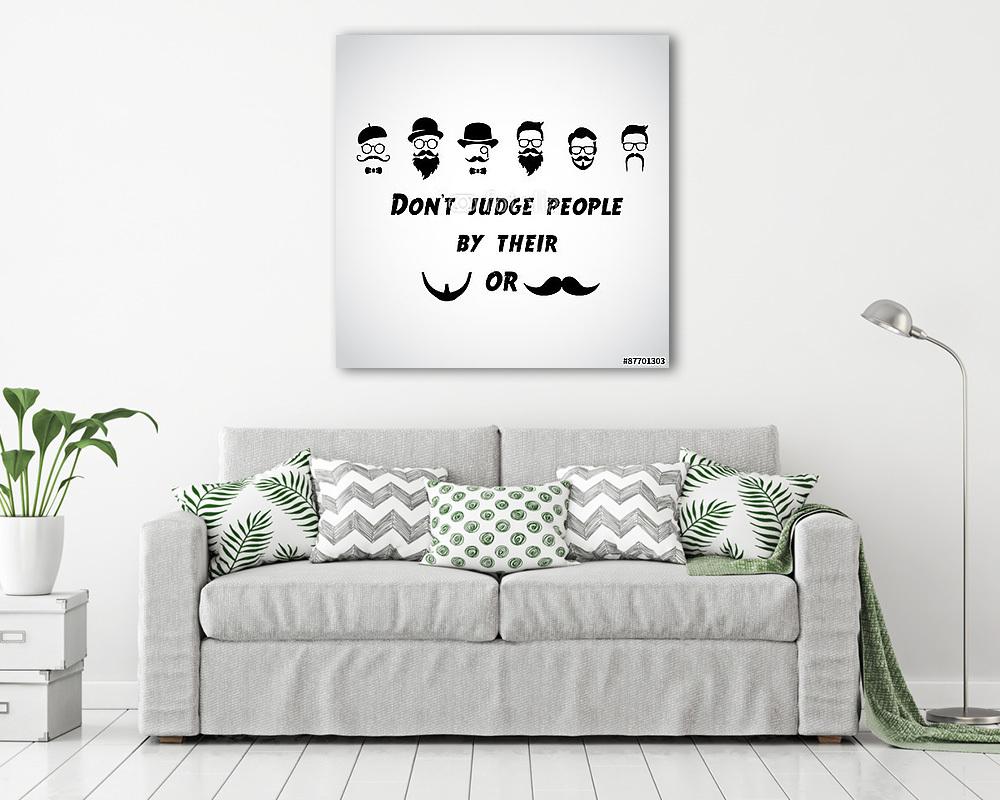 Ne ítéljenek embereket ... - vicces VECTOR idézet. (vászonkép) - vászonkép, falikép otthonra és irodába