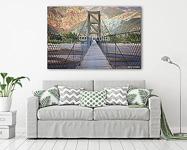 Híd a Purmamarca színes hegyén, Jujuy Argentina (vászonkép) - vászonkép, falikép otthonra és irodába