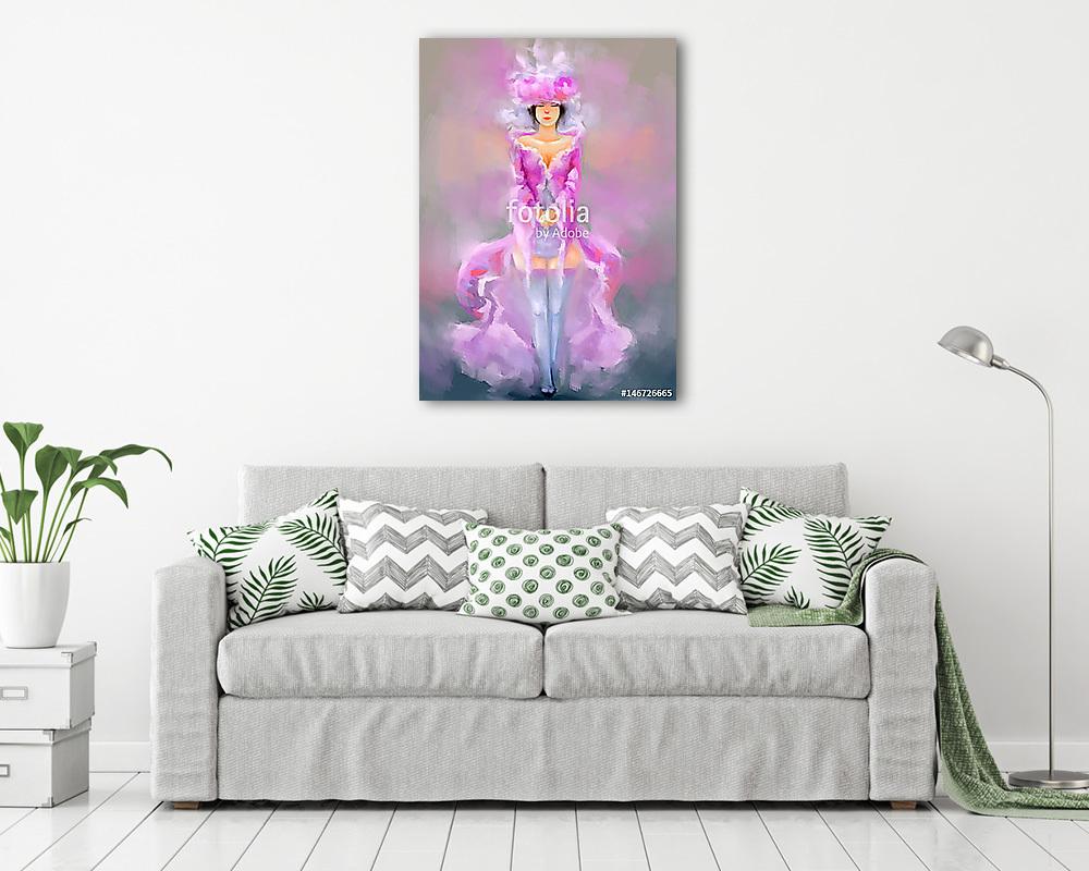 nőfestés (vászonkép) - vászonkép, falikép otthonra és irodába