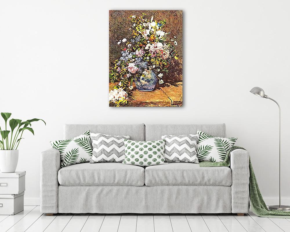 Csendélet, kék vázával - vászonkép, falikép vásárlás Csendélet, kék vázával (többrészes kép) - vászonkép, falikép otthonra és irodába