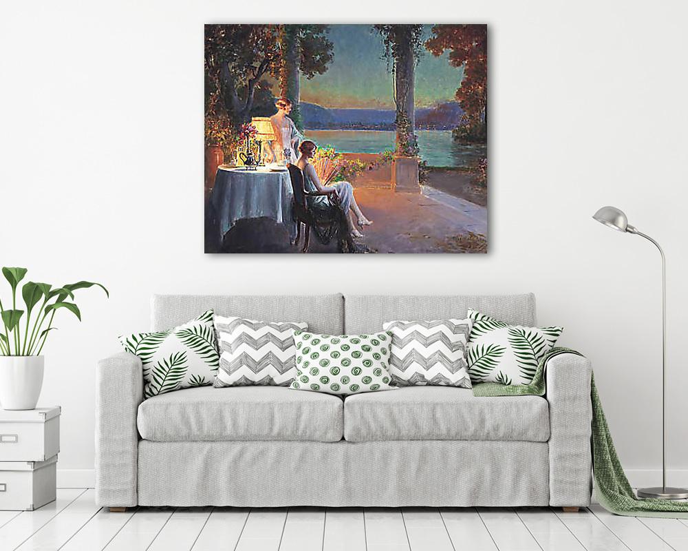 Elegancia a teraszon (fotótapéta) - vászonkép, falikép otthonra és irodába